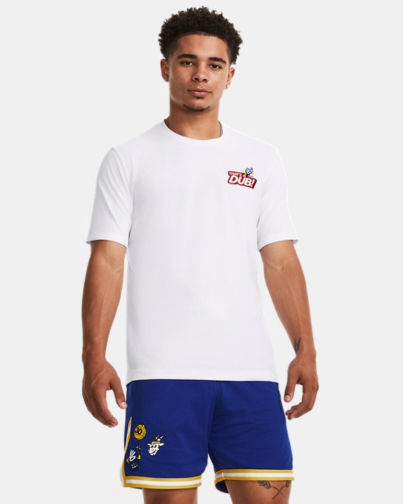 Men's Curry Dub GOAT Short Sleeve in White image number 1